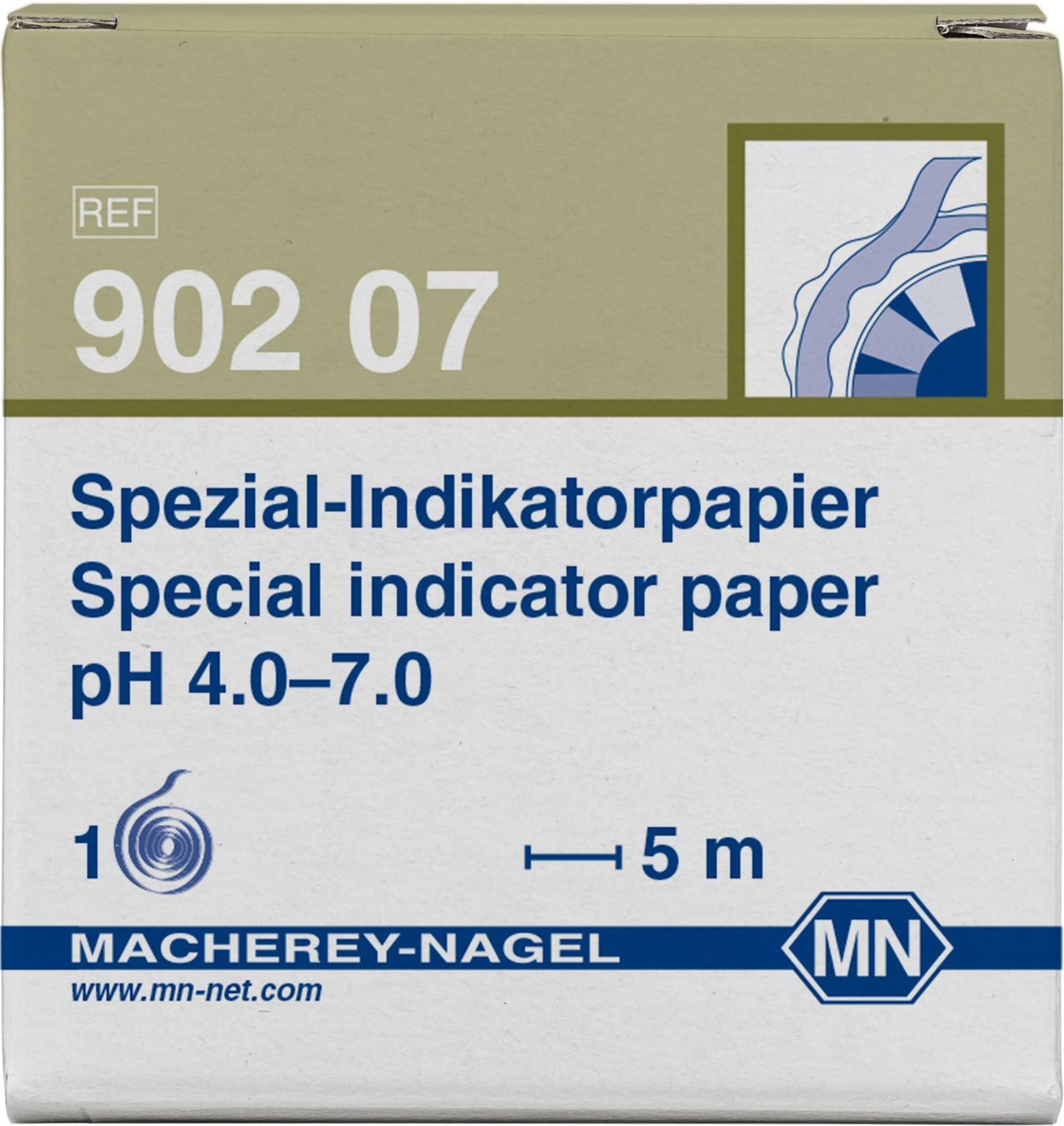 Special indicator paper pH 4.0–7.0, reel