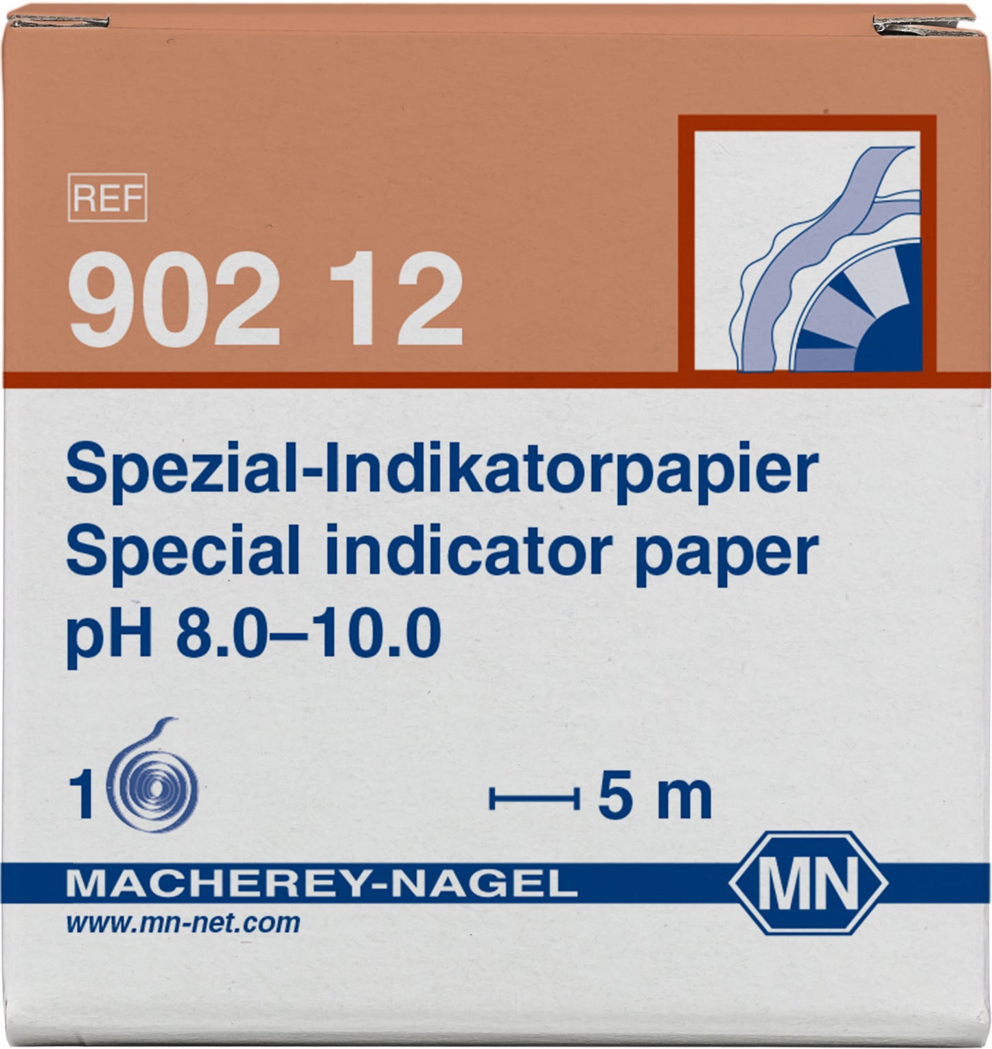 Special indicator paper pH 8.0–10.0, reel