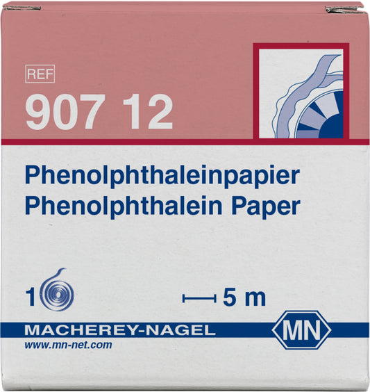 Qualitative pH test paper Phenolphthalein paper, pH: 8.3–10.0