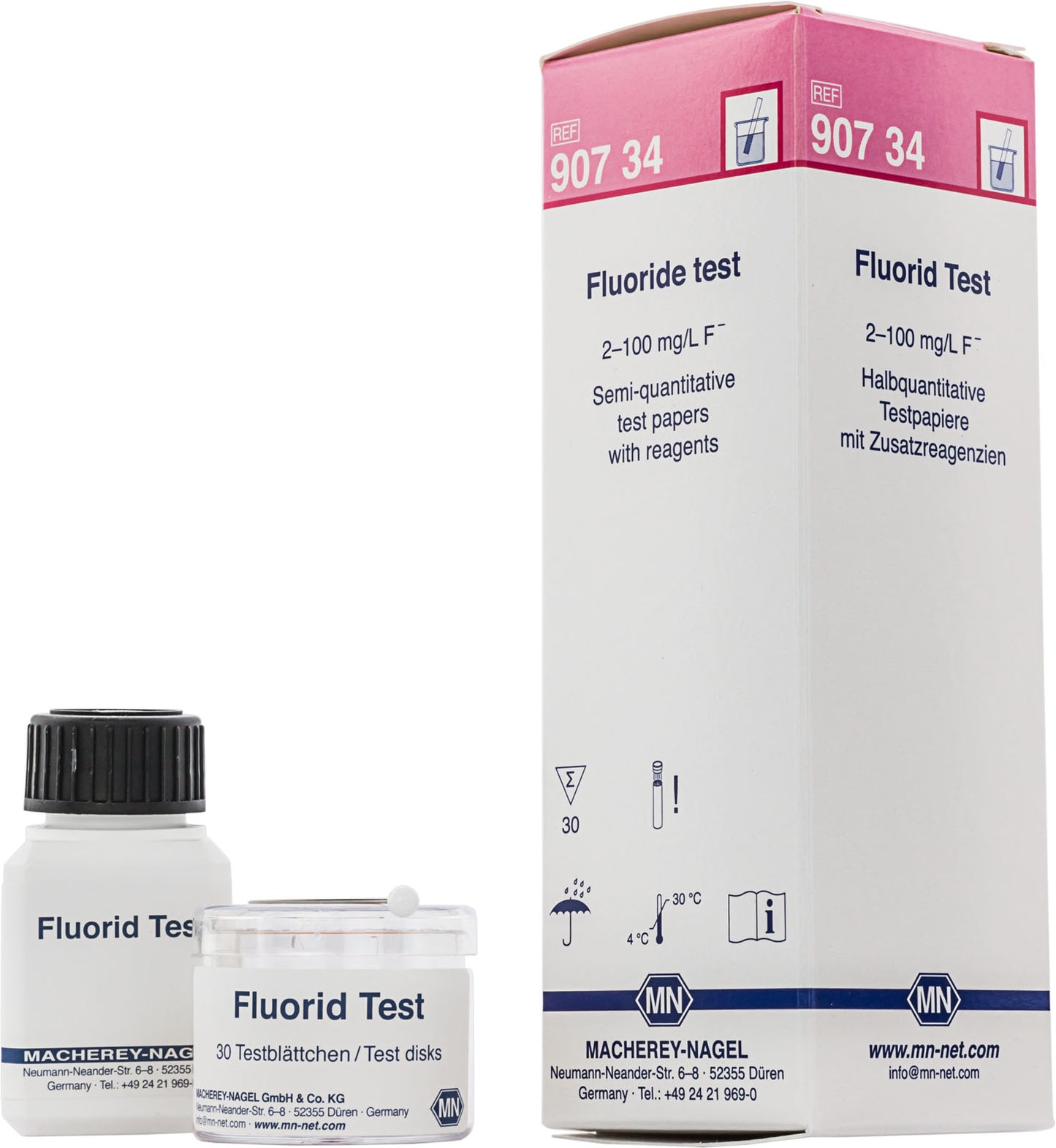 Semi-quantitative test paper Fluoride Test