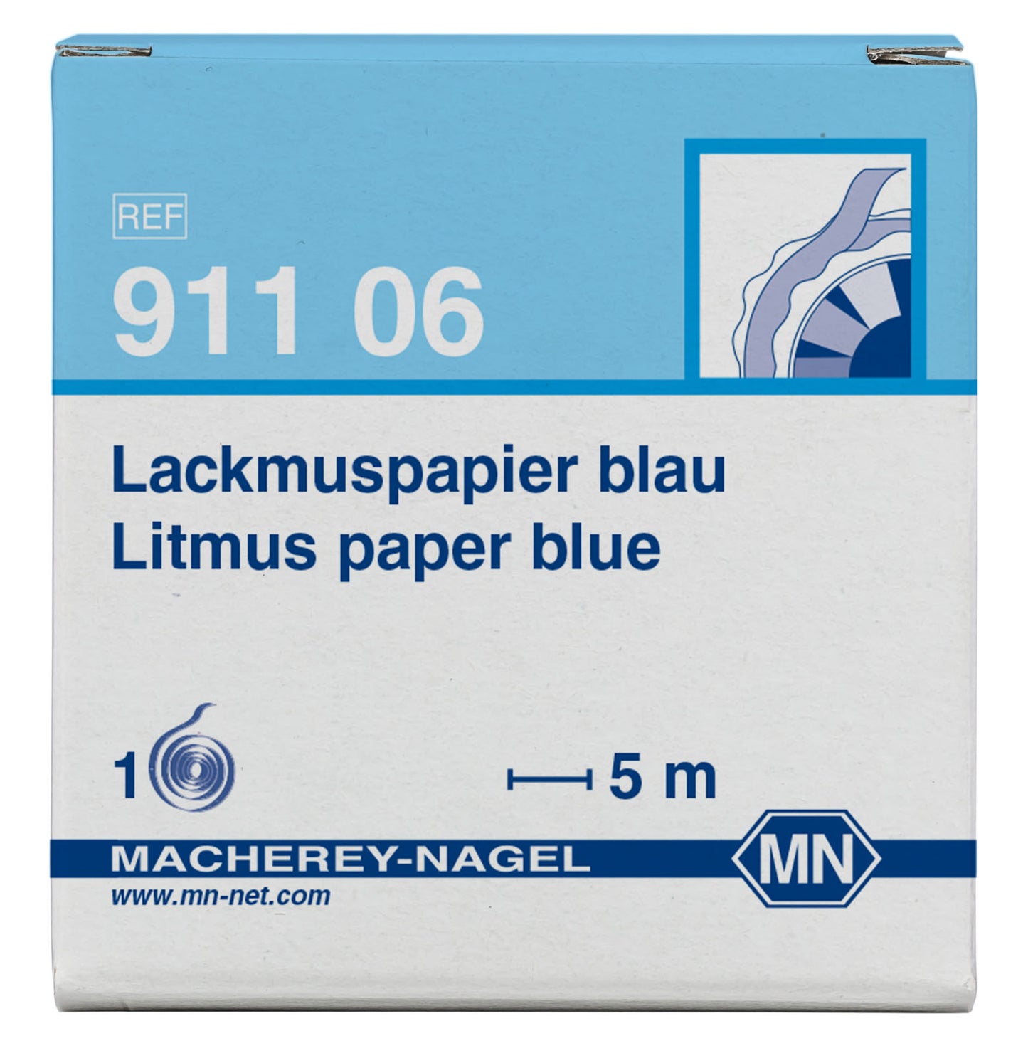 Qualitative pH test paper Litmus paper blue, pH: 8.0–5.0