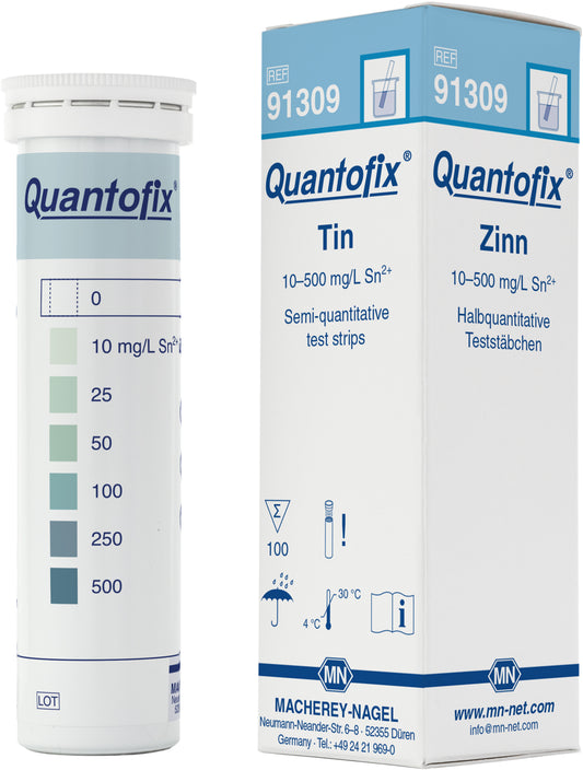 Semi-quantitative test strips QUANTOFIX Tin