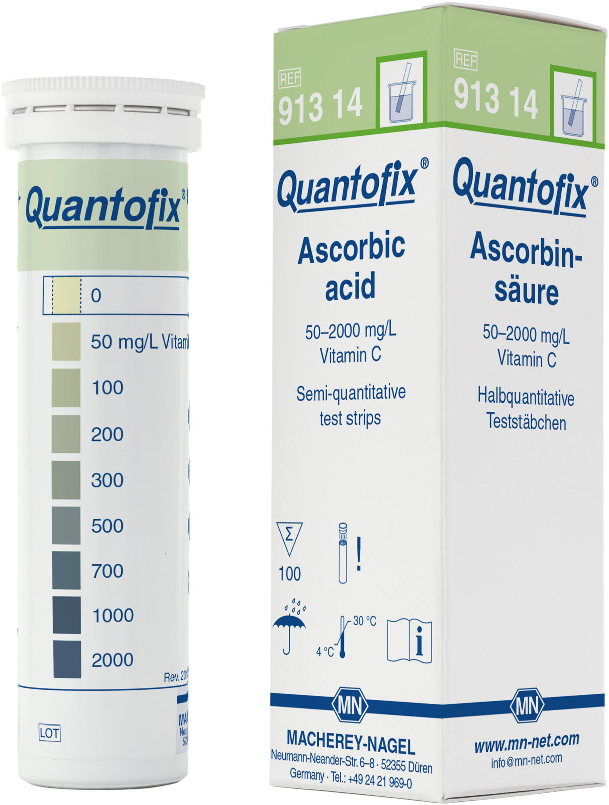 Semi-quantitative test strips QUANTOFIX Ascorbic acid