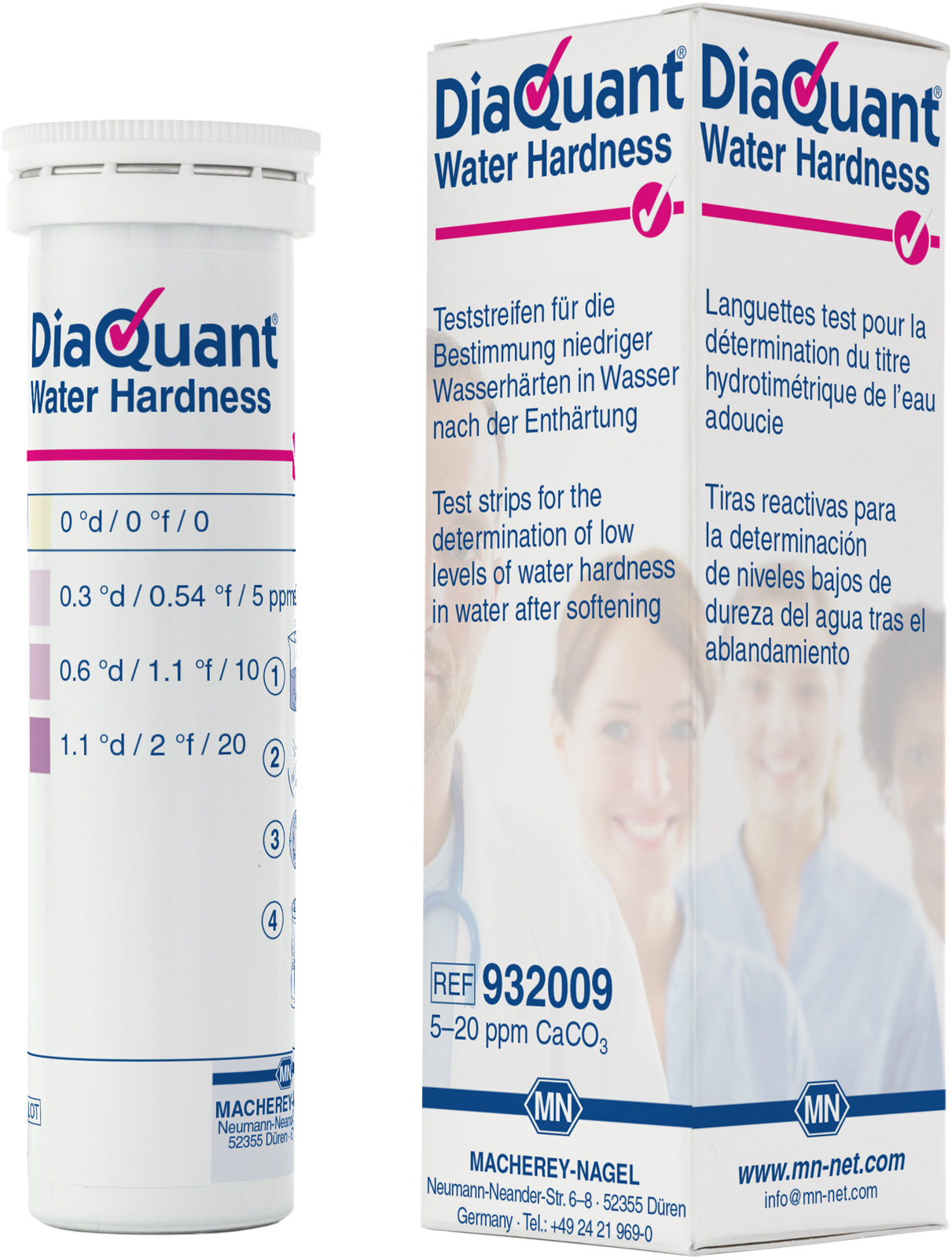 Semi-quantitative test strips DiaQuant Water hardness