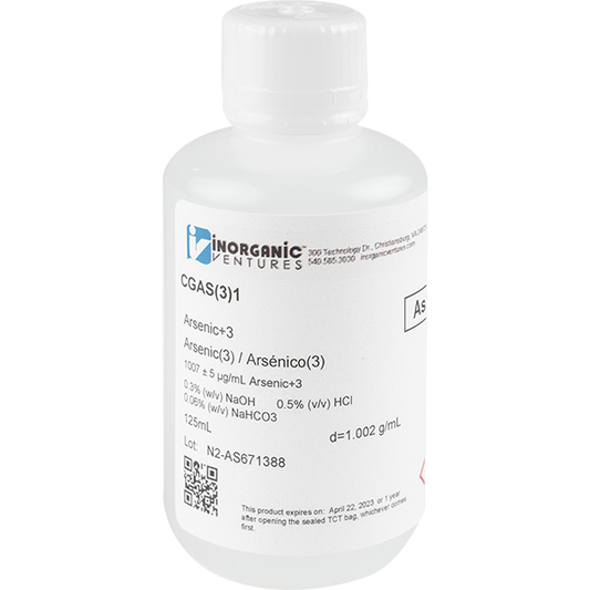 1000ug/mL ARSENIC (+3) 125mL