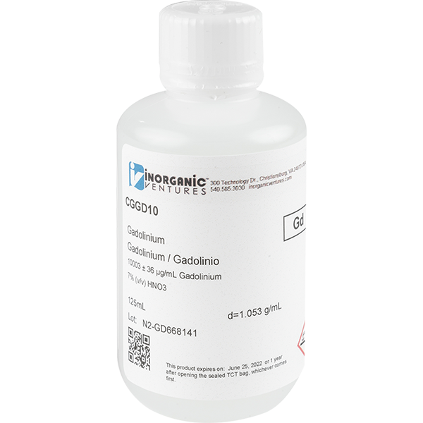10,000ug/mL GADOLINIUM 125mL