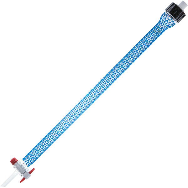 Flash chromatography column, glass,complete with adaptor,400 mm L,20 mm ID,empty