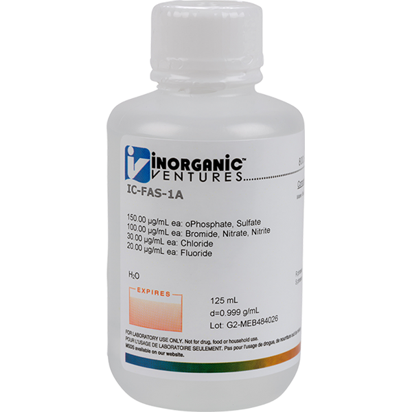 7 ANION CALIBRATION STD 125mL