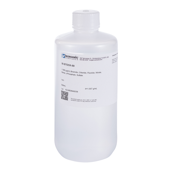 ANION CALIBRATION STANDARD, 500mL