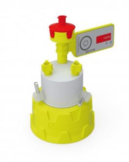 b.safe Cap GL45 with Stopcocks (3x UNF 1/4")