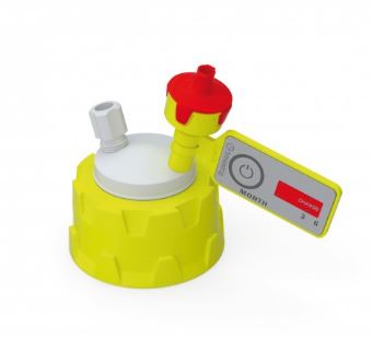 b.safe Cap GL45 Preparative (1x NPT 1/8, 1x UNF 1/4")