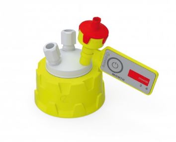 b.safe Cap GL45 Preparative (2x NPT 1/8, 1x UNF 1/4")