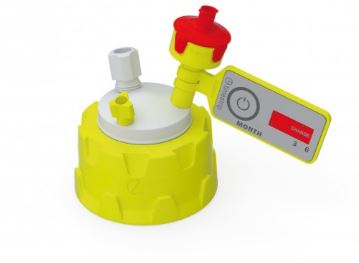 b.safe Cap GL45 Preparative (1x NPT 1/8, 2x UNF 1/4")