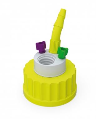 b.safe Waste Cap S40 (2x UNF1/4, 1x GL14, 1x NPT1/8")