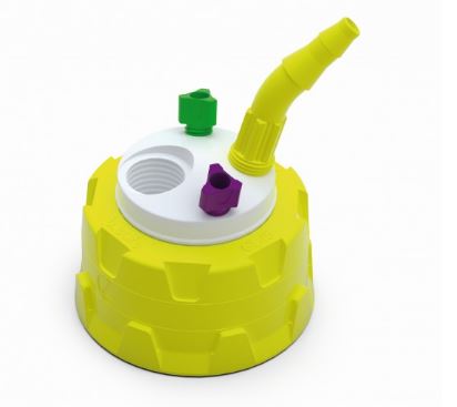 b.safe Waste Cap GL45 (2x UNF1/4, 1x GL14, 1x NPT1/8")