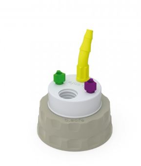b.safe Waste Cap S51 (2x UNF1/4, 1x GL14, 1x NPT1/8")