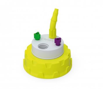 b.safe Waste Cap S55 (2x UNF1/4, 1x GL14, 1x NPT1/8")