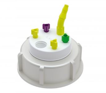 b.safe Waste Cap S65 (4x UNF1/4, 1x GL14, 1x NPT1/8")