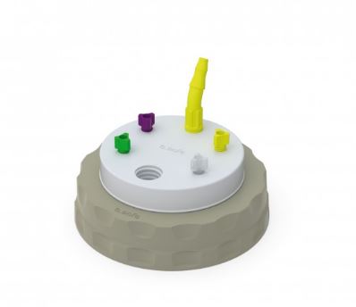 b.safe Waste Cap S90 (4x UNF1/4, 1x GL14)