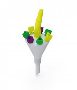 b.safe Multiport NPT 1/8" (m) 7x UNF 1/4" (f)