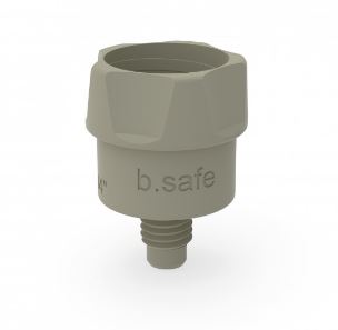 b.safe Adaptor UNF 1/4" (m) - GL14 (f)