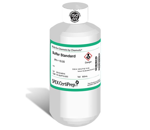 pH 10 Certified Buffer Standard, 10 SI Units, 500 mL