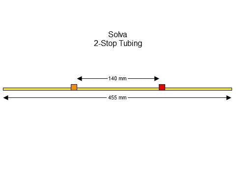 2-stop Solva Orange-Red Pump Tubing