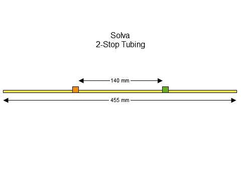 2-stop Solva Orange-Green Pump Tubing