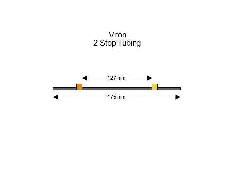 2-stop Viton Orange-Yellow Pump Tubing