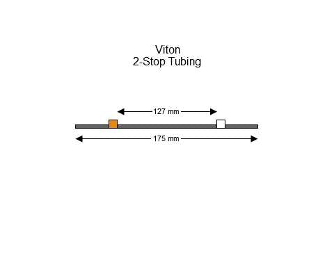 2-stop Viton Orange-White Pump Tubing