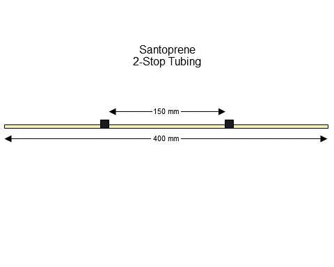 2-stop Santoprene Black-Black Pump Tubing