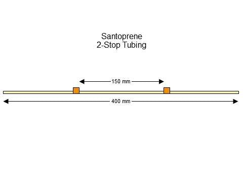 2-stop Santoprene Orange-Orange Pump Tubing