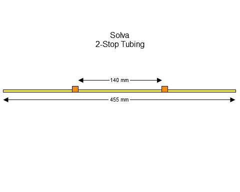2-stop Solva Orange-Orange Pump Tubing