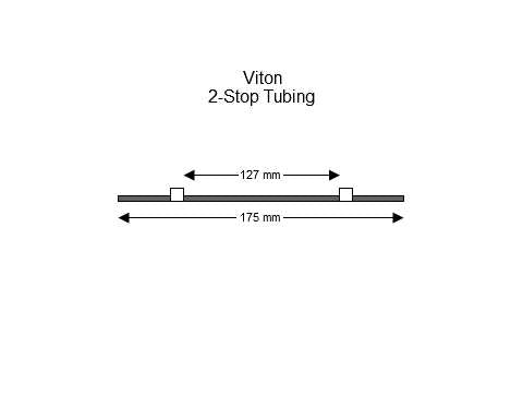2-stop Viton White-White Pump Tubing