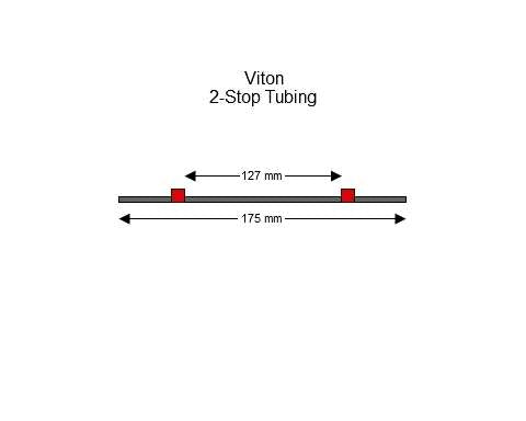 2-stop Viton Red-Red Pump Tubing