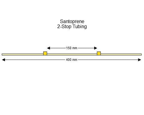 2-stop Santoprene Yellow-Yellow Pump Tubing