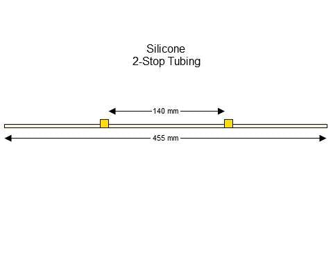 2-stop Silicone Yellow-Yellow Pump Tubing