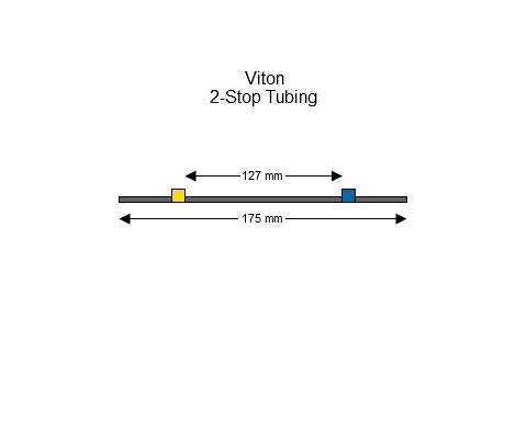 2-stop Viton Yellow-Blue Pump Tubing