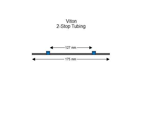 2-stop Viton Blue-Blue Pump Tubing