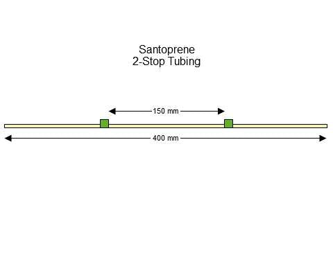 2-stop Santoprene Green-Green Pump Tubing