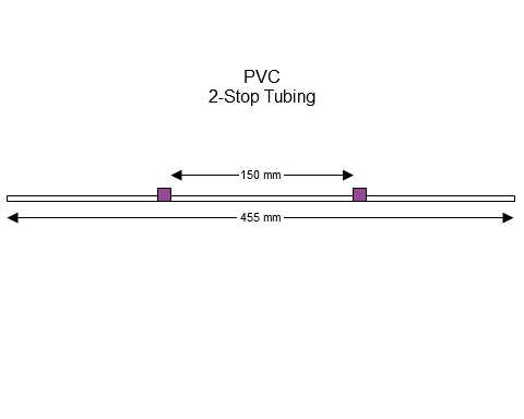 2-stop PVC Purple-Purple Pump Tubing
