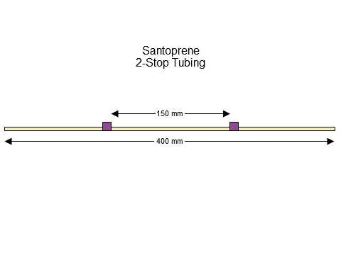 2-stop Santoprene Purple-Purple Pump Tubing