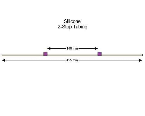 2-stop Silicone Purple-Purple Pump Tubing