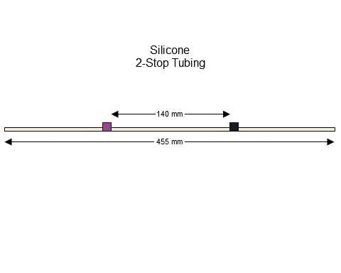 2-stop Silicone Purple-Black Pump Tubing