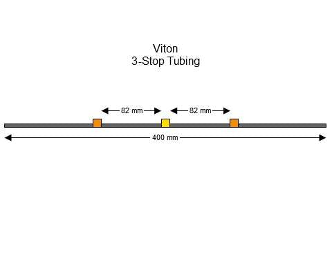 3-stop Viton Orange-Yellow Pump Tubing