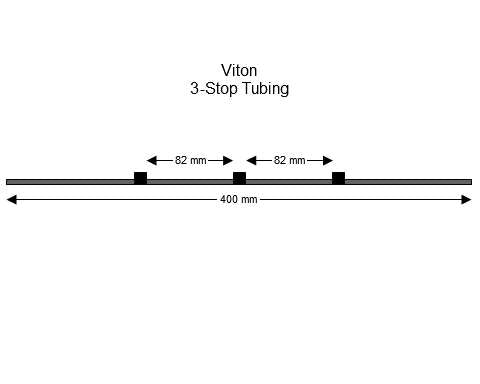 3-stop Viton Black-Black Pump Tubing