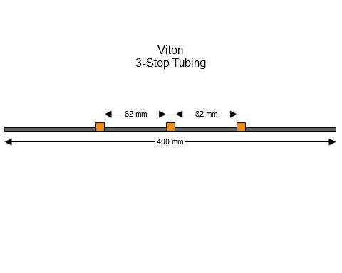 3-stop Viton Orange-Orange Pump Tubing