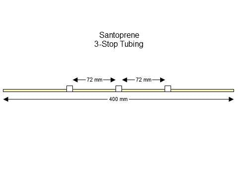 3-stop Santoprene White-White Pump Tubing