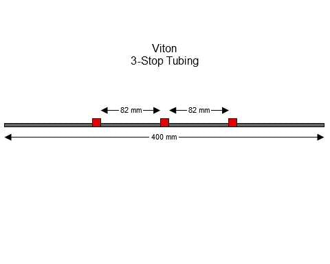 3-stop Viton Red-Red Pump Tubing