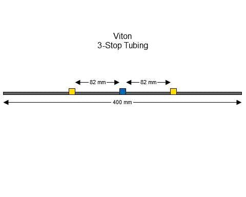 3-stop Viton Yellow-Blue Pump Tubing